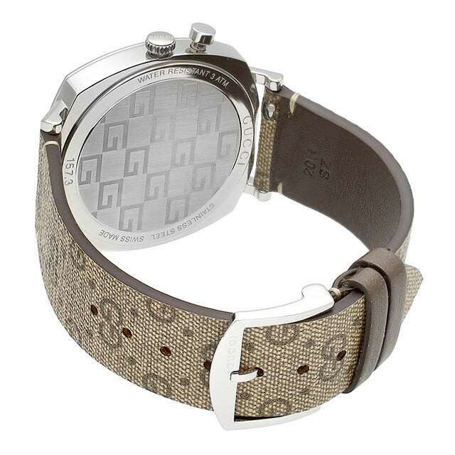 グッチ GRIP クォーツ 電池式 腕時計 ブランド メンズ レディース GUCCI YA157415 アナログ ブラック ブラウン 黒 スイス製 YA157415