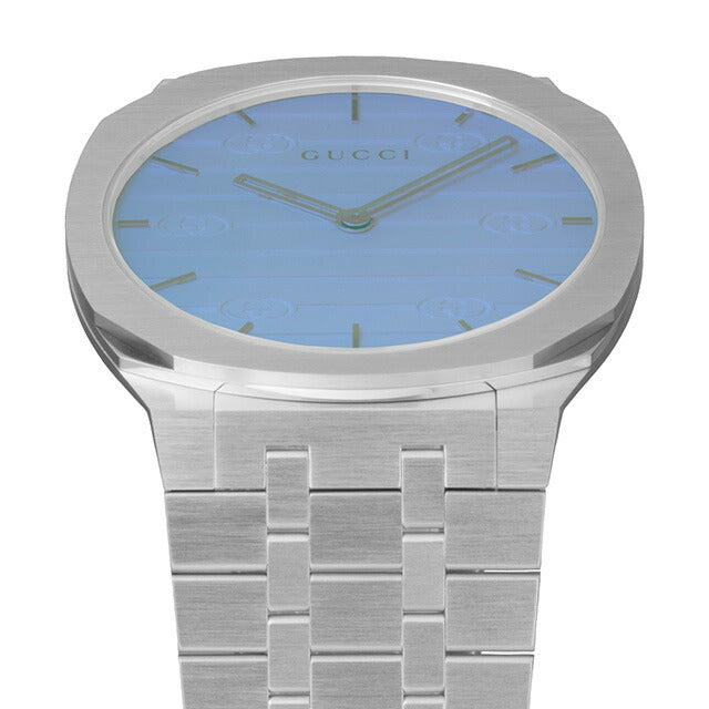 グッチ GUCCI 25H クォーツ 電池式 腕時計 ブランド メンズ レディース GUCCI YA163408 アナログ ブルー スイス製 YA163408