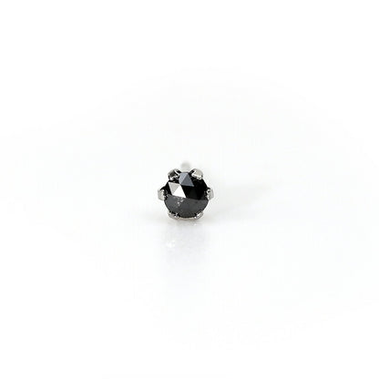 ライオンハート ピアス メンズ レディース ブランド プラチナ900 スタッド ブラックダイヤモンド 片耳用 04E12PS/S アクセサリー 04E12PS-S