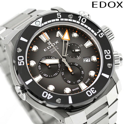 Edox Chrono Fresh 1 Co-1 Quartz观看品牌男士钛计时eDOX EDOX 10242 TINM-GIDNO模拟黑色黑色黑色黑色