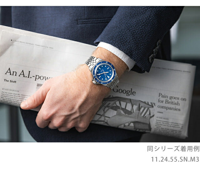 Yema Superman Slim CMM.20 Automatic Watch Brand Men YEMA 11.24.55.sn.m3 Made in Analog Blue France 11-24-55-SN-M3