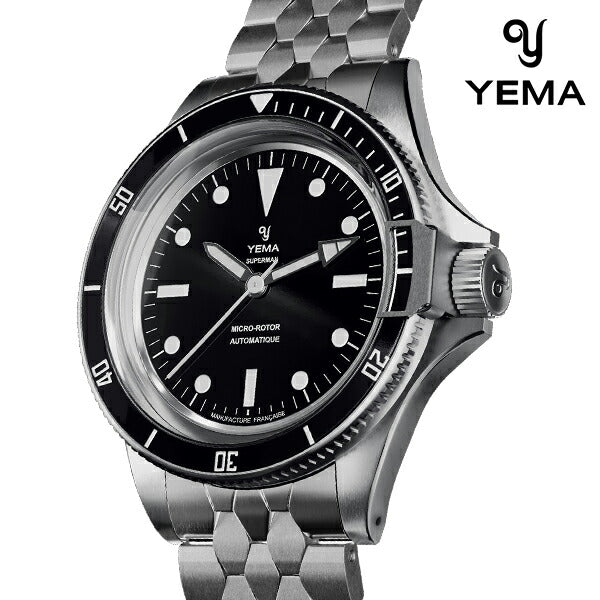 Yema Superman Slim CMM.20 Automatic Watch Brand Men YEMA 11.24.66.sn.m3 Analog Black Black Black France 11-24-66-SN-M3