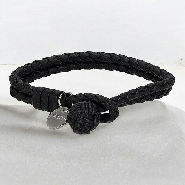 ボッテガ・ヴェネタ ブレスレット メンズ レディース ブランド BOTTEGA VENETA リバーシブル 113546-V3UN1 ブラック 113546-V3UN1-1189-S