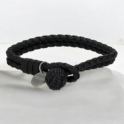 ボッテガ・ヴェネタ ブレスレット メンズ レディース ブランド BOTTEGA VENETA リバーシブル 113546-V3UN1 ブラック 113546-V3UN1-1189-S