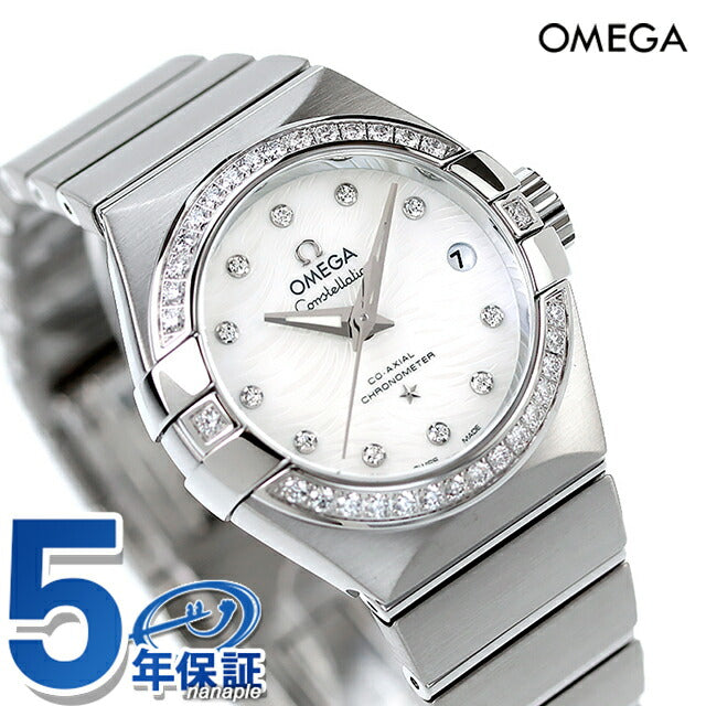 オメガ コンステレーション プリュム 27mm 自動巻き 機械式 腕時計 ブランド レディース ダイヤモンド OMEGA 123.15.27.20.55.003 アナログ スイス製 123-15-27-20-55-003