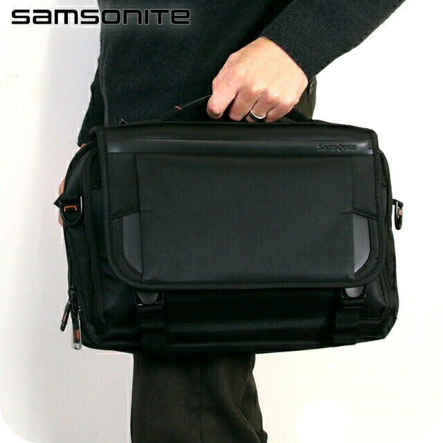 サムソナイト ビジネスバッグ メンズ ブランド PRO 13 Slim Messenger ビジネスカバン パソコンバッグ レザー 126360-1041 ブラック バッグ 126360-1041