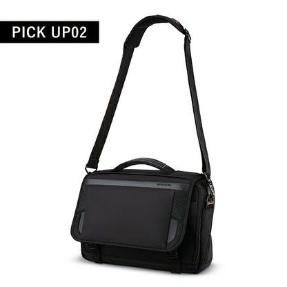 サムソナイト ビジネスバッグ メンズ ブランド PRO 13 Slim Messenger ビジネスカバン パソコンバッグ レザー 126360-1041 ブラック バッグ 126360-1041