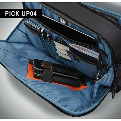 サムソナイト ビジネスバッグ メンズ ブランド PRO 13 Slim Messenger ビジネスカバン パソコンバッグ レザー 126360-1041 ブラック バッグ 126360-1041