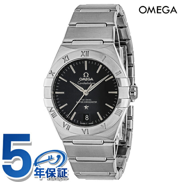 欧米茄星座36毫米自动观看品牌男士omega 131.10.36.20.01.001模拟黑色黑色黑色瑞士131-10-36-01-001