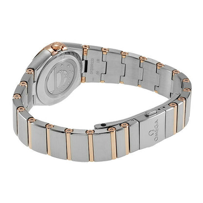 オメガ コンステレーション マンハッタン 26mm クオーツ 腕時計 レディース OMEGA 131.20.25.60.05.001 アナログ ホワイトシェル セドナゴールド 白 スイス製 131-20-25-60-05-001