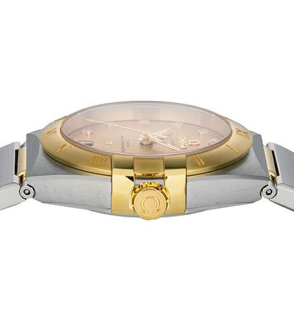 オメガ コンステレーション 36mm 自動巻き 腕時計 ブランド メンズ ダイヤモンド OMEGA 131.20.36.20.58.001 アナログ イエロー 131-20-36-20-58-001