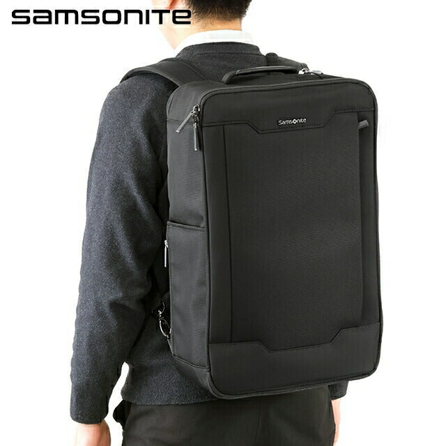 サムソナイト リュック メンズ ブランド SILHOUETTE バックパック リュックサック ショルダーバッグ ブリーフケース ポリエステル 2WAY 139027-1041 ブラック 139027-1041