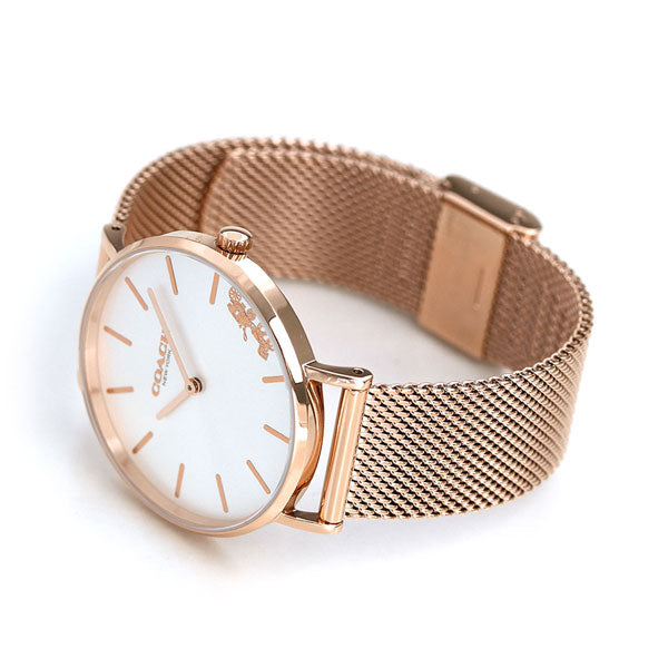 コーチ 時計 レディース 36mm メッシュベルト 14503126 ペリー シルバー ピンクゴールド 腕時計 ブランド 14503126