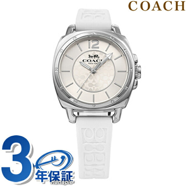コーチ BOYFRIEND SMALL クオーツ 腕時計 ブランド レディース COACH 14503146 アナログ シルバー ホワイト 白 14503146