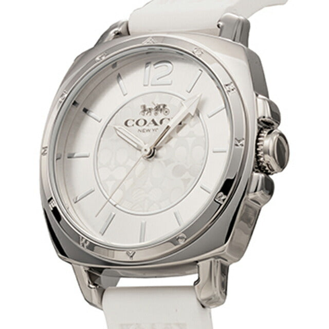 コーチ BOYFRIEND SMALL クオーツ 腕時計 ブランド レディース COACH 14503146 アナログ シルバー ホワイト 白 14503146