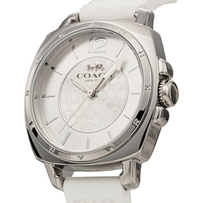 コーチ BOYFRIEND SMALL クオーツ 腕時計 ブランド レディース COACH 14503146 アナログ シルバー ホワイト 白 14503146