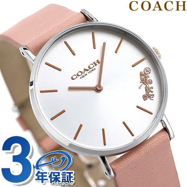 コーチ 時計 レディース ペリー 36mm 腕時計 14503258 COACH シルバー ピンク 14503258