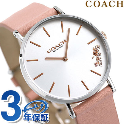 コーチ 時計 レディース ペリー 36mm 腕時計 14503258 COACH シルバー ピンク 14503258