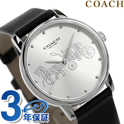 コーチ グランド クオーツ 腕時計 ブランド レディース COACH 14503494 アナログ シルバー ブラック 黒 14503494