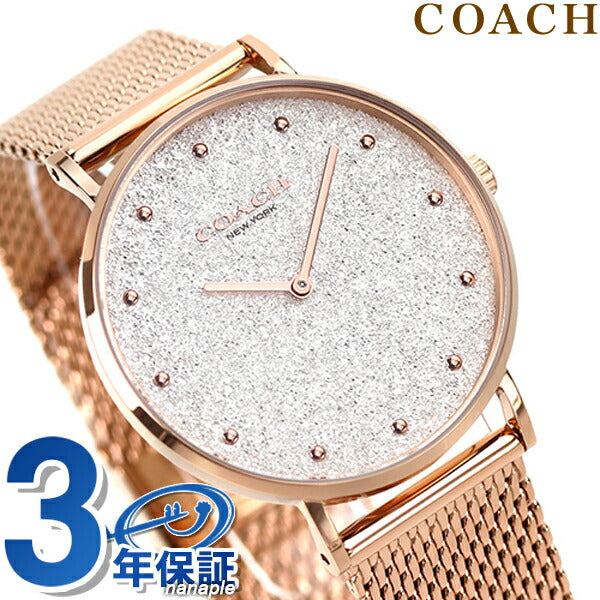 コーチ 時計 ペリー 36mm クオーツ レディース 腕時計 ブランド 14503631 シルバー ピンクゴールド 14503631
