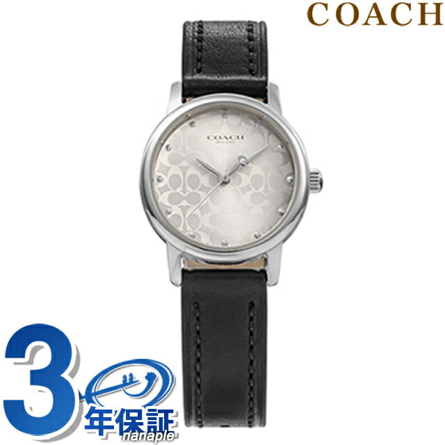 コーチ GRAND クオーツ 腕時計 ブランド レディース COACH 14503875 アナログ シルバー ブラック 黒 14503875