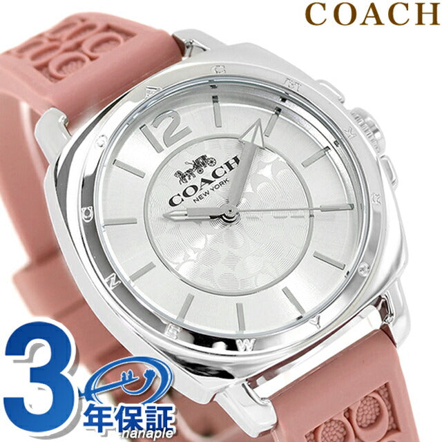 コーチ ボーイフレンド クオーツ 腕時計 ブランド レディース COACH 14503876 アナログ シルバー ピンク 14503876