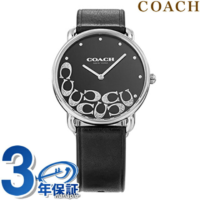 コーチ ELLIOT クオーツ 腕時計 ブランド レディース COACH 14504336 アナログ ブラック 黒 14504336