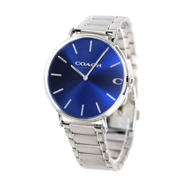 コーチ チャールズ 41mm クオーツ メンズ 腕時計 14602429 COACH ブルー 14602429