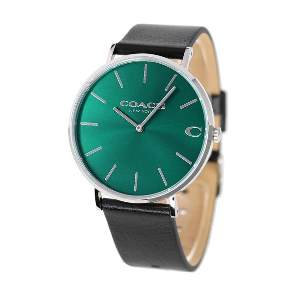 コーチ 時計 チャールズ 41mm メンズ 腕時計 14602436 COACH グリーン ブラック 14602436