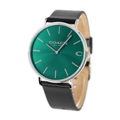 コーチ 時計 チャールズ 41mm メンズ 腕時計 14602436 COACH グリーン ブラック 14602436