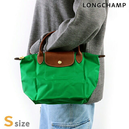 ロンシャン トートバッグ レディース ブランド LONGCHAMP プリアージュ オリジナル S トップハンドルバッグ 折り畳み 軽量 L1621089P88 グリーン バッグ 1621-089-P88