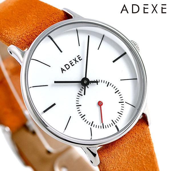 アデクス スイートコレクション 33mm スモールセコンド 1870B-07-JP18MAR 腕時計 ブランド プチ オレンジ メンズ 1870B-07-JP18MAR