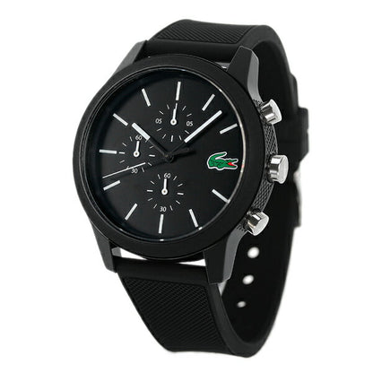 ラコステ 時計 44mm クオーツ メンズ 腕時計 ブランド 2010972 オールブラック 黒 2010972