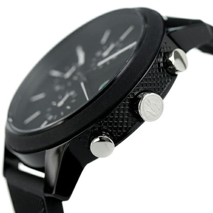 ラコステ 時計 44mm クオーツ メンズ 腕時計 ブランド 2010972 オールブラック 黒 2010972