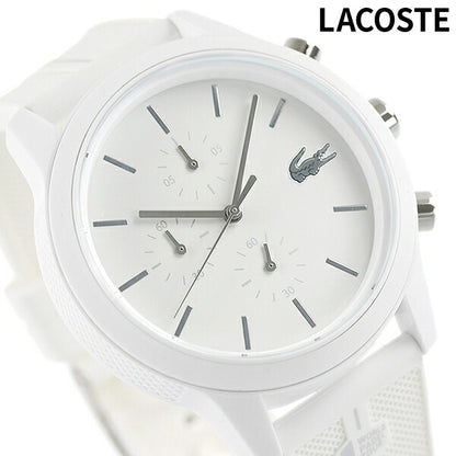 ラコステ 時計 42mm クロノグラフ クオーツ メンズ 腕時計 ブランド 2011090 ホワイト 2011090