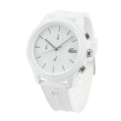 ラコステ 時計 42mm クロノグラフ クオーツ メンズ 腕時計 ブランド 2011090 ホワイト 2011090