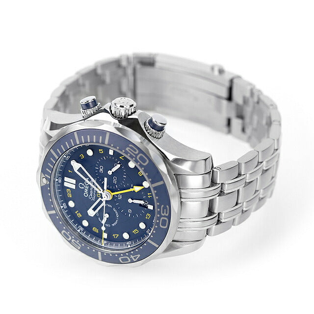 Omega Sea Master Corporate Chronometer GMT计时44毫米自动机械手表品牌男士欧米茄212.30.44.52.03.001 [92C24] 212-30-44-44-52-52-03-001