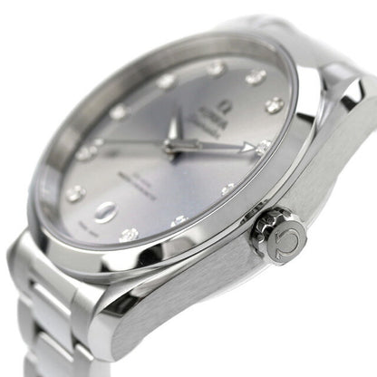 オメガ シーマスター アクアテラ 150M 38mm 自動巻き 腕時計 ブランド レディース ダイヤモンド OMEGA 220.10.38.20.56.001 アナログ グレー スイス製 220-10-38-20-56-001