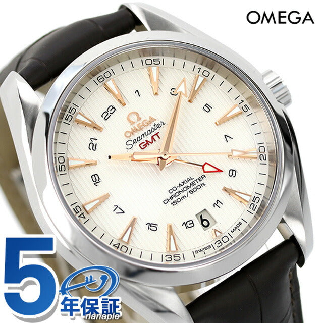 Omega Sea Master Aqua Terra 150m核心Clonometer GMT 43mm自动机械手表品牌皮革皮带欧米茄231.13.43.22.02.004 231-13-43-43-22-22-02-004