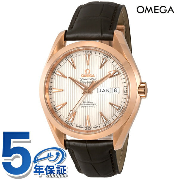 Omega Sea Master Aqua Terra 150m核心水族馆年度日历43mm 18KRG自动包裹男士手表品牌231.53.43.22.02.002欧米茄新231-53-43-22-22-02-02-002