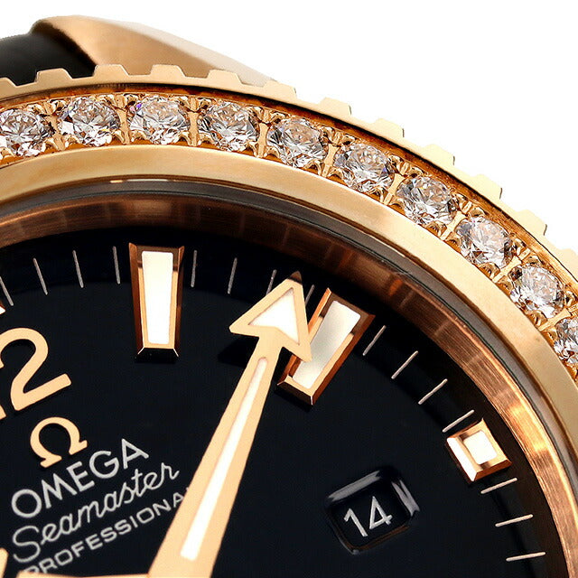 Omega Sea Master Planet Ocean Clock 18K Red Gold Diamond 232.58.38.20.01.001 Watch Brand OMEGA Men&