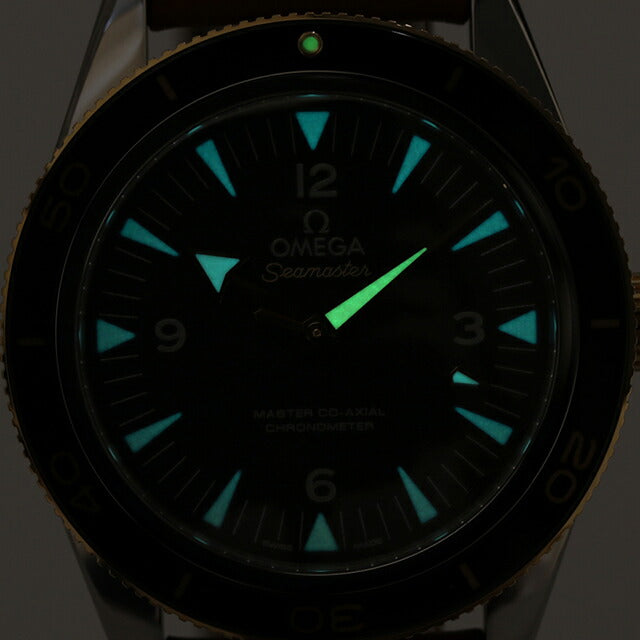 Omega Sea Master Koa角色计时仪41mm自动机械手表品牌皮革皮带欧米茄233.22.41.01.002 [92C24] 233-22-41-41-21-21-01-002