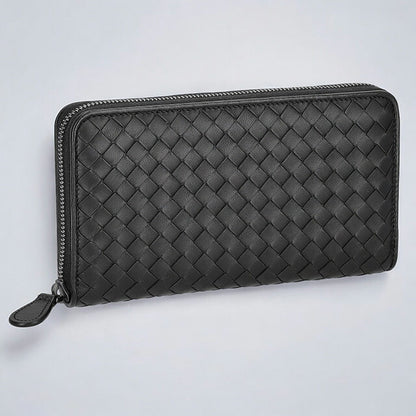 ボッテガ・ヴェネタ 長財布 メンズ ブランド BOTTEGA VENETA イントレチャート 275064 V3UN1 1275 ブラック 275064-V3UN1-1275