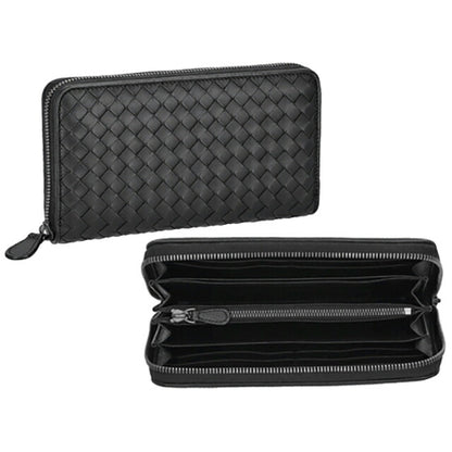 ボッテガ・ヴェネタ 長財布 メンズ ブランド BOTTEGA VENETA イントレチャート 275064 V3UN1 1275 ブラック 275064-V3UN1-1275