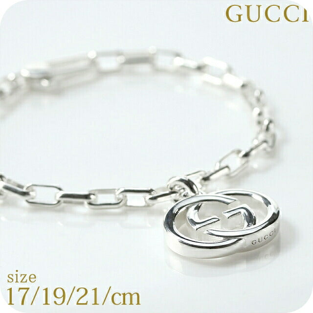 グッチ ブレスレット メンズ ブランド インターロッキングG チェーン シルバー925 295711 J8400 8106 シルバー アクセサリー 選べるモデル 295711-J8400-8106