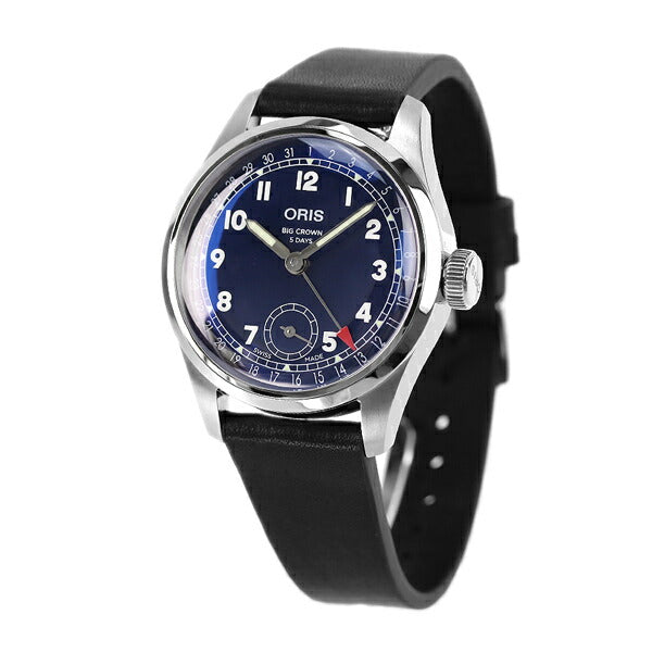 オリス 腕時計 ビッグクラウン ポインターデイト キャリバー403 38mm 01 403 7776 4065-07 5 19 11 ORIS 時計 自動巻き  新品 403-7776-4065LBK