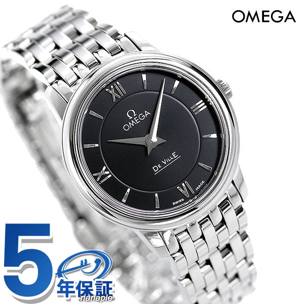 オメガ デビル プレステージ 27.4MM レディース 424.10.27.60.01.001 OMEGA 腕時計 ブラック 新品 時計 424-10-27-60-01-001