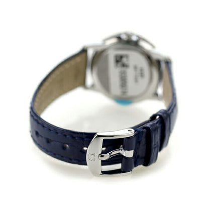 オメガ デビル プレステージ 27mm クオーツ 腕時計 ブランド レディース ダイヤモンド OMEGA 424.13.27.60.56.001 アナログ グレー ネイビー スイス製 424-13-27-60-56-001