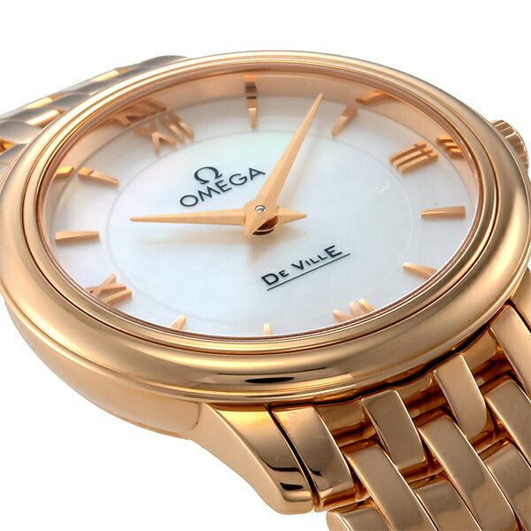 オメガ デビル プレステージ クオーツ K18 27.4mm 18KRG レディース 腕時計 424.50.27.60.05.002 OMEGA 新品 424-50-27-60-05-002