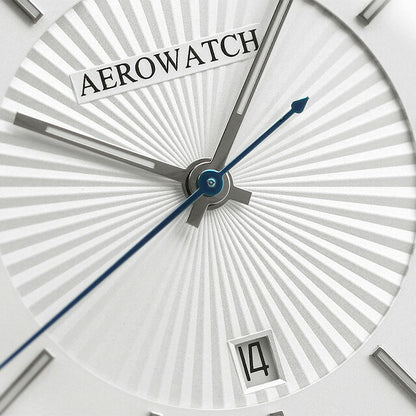 アエロウォッチ クオーツ 懐中時計 AEROWATCH 42829 AA02 アナログ ホワイト 白 スイス製 記念品 プレゼント ギフト 42829-AA02
